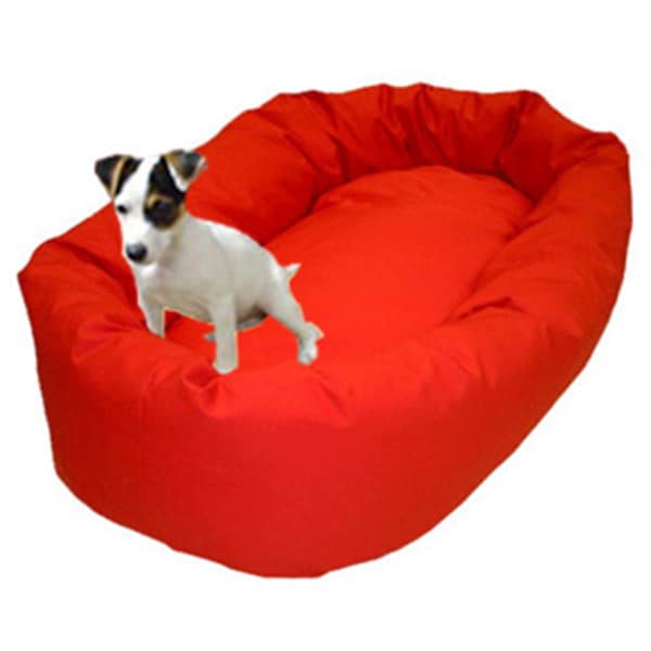 Majestic Pet 24 in. Small Bagel Bed- Red - 788995611219