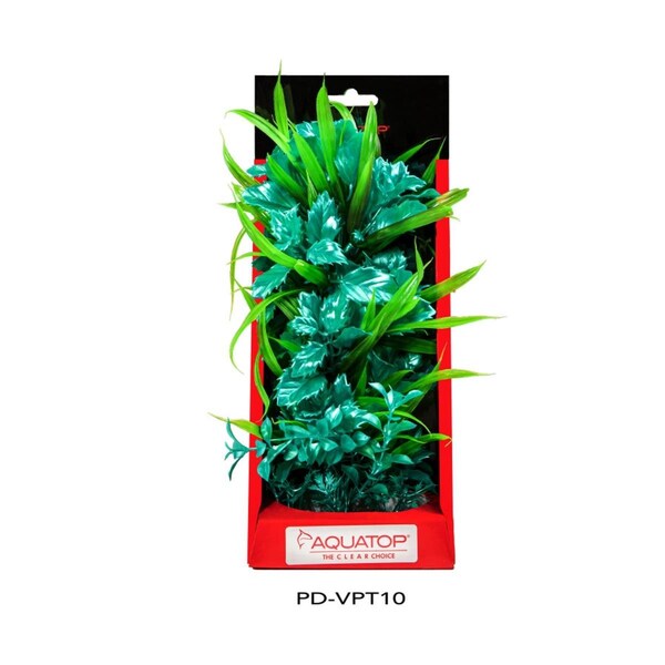 Aquatop Vibrant Aquarium Passion Plant - Turquoise - 10 in. - 810074880138