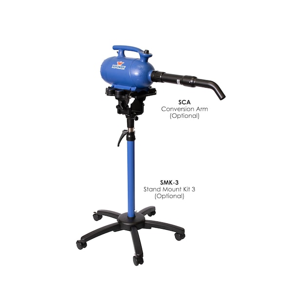 Xpower Professional Force Air Pet Dryer, 3 HP, 150 CFM, 10 Amps, Variable Speed - B-4