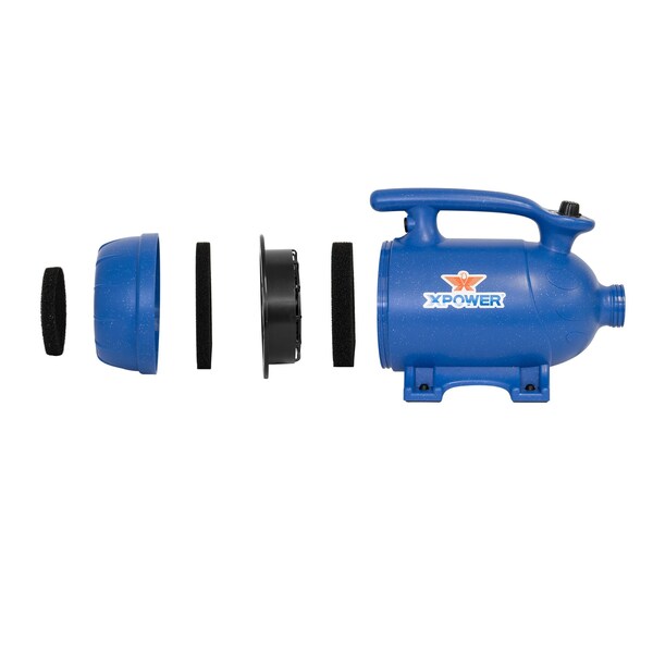 Xpower Professional Force Air Pet Dryer, 3 HP, 150 CFM, 10 Amps, Variable Speed - B-4