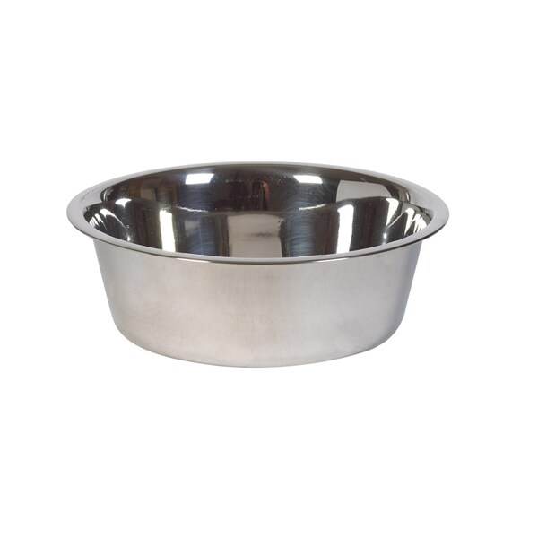 Hilo Hilo Silver Plain Stainless Steel 3 qt Pet Dish For Dogs - 56630