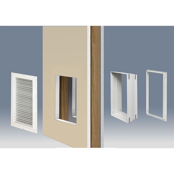 High Tech Pet Armor Flex Extreme Weather Magnetic Closure System Pet Door XL - AF2-XLW