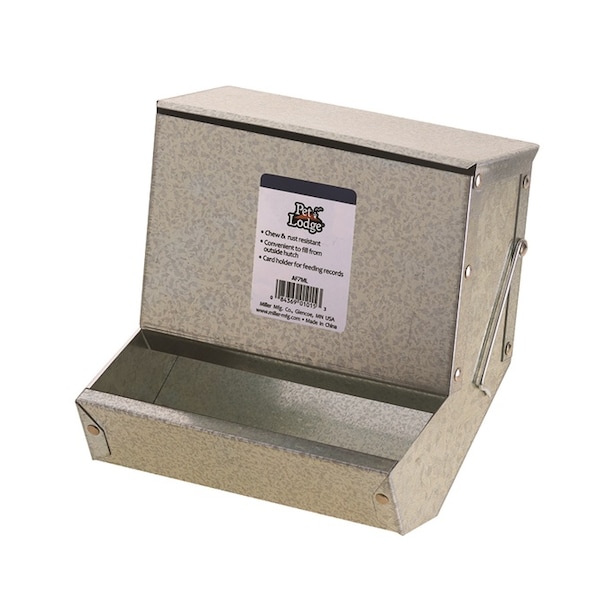 Miller Mfg Small Animal Feeder with Metal Bottom & Lid 7 - 2332-7