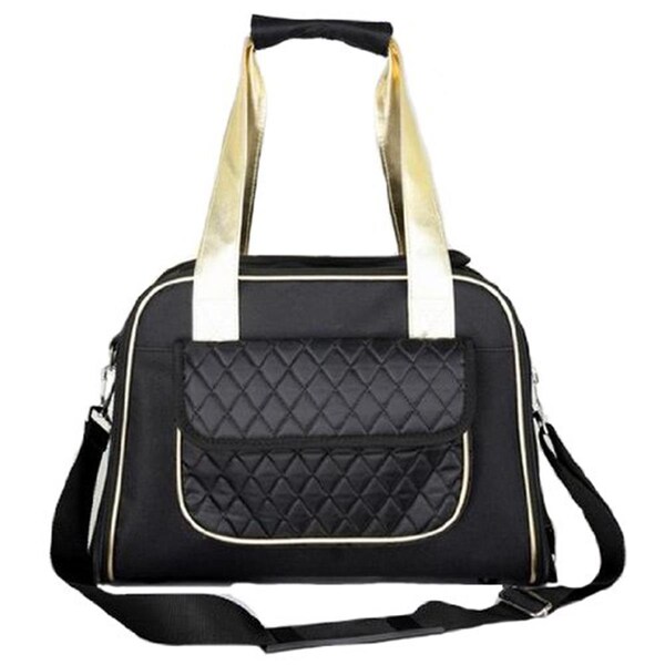 Pet Life Airline Approved Mystique Fashion Pet Carrier - B22BKMD