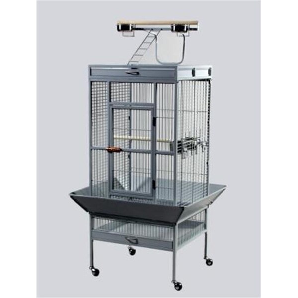 Bpf 24 in. x 20 in. x 60 in. Wrought Iron Select Cage - Pewter - BP486566