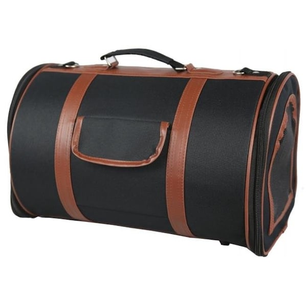 Pet Life Llc Pet Life LLC B26BRBMD Airline Approved Fashion Cylinder Posh Pet Carrier - B26BRBMD