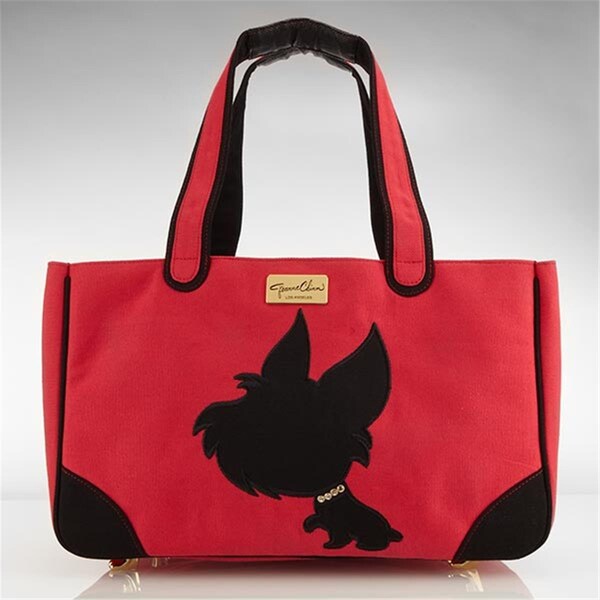 Jcla I Love New Yorkie Canvas Tote- Red - YK-R-C