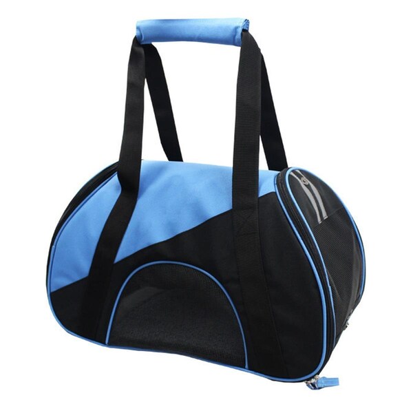 Petpurifiers Airline Approved Zip-N-Go Contoured Pet Carrier, Blue - Medium - PE471818