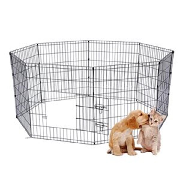 Petpurifiers 24 in. Puppy Pet Dog Play Pen Kennel Cage - PE2629044