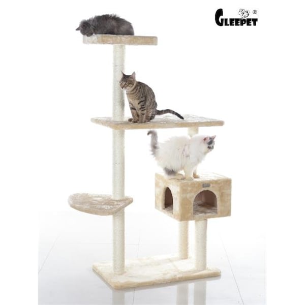 Aeromark AeroMark GP78560321 GleePet 57 in. Cat Tree GP78560321 Beige - GP78560321