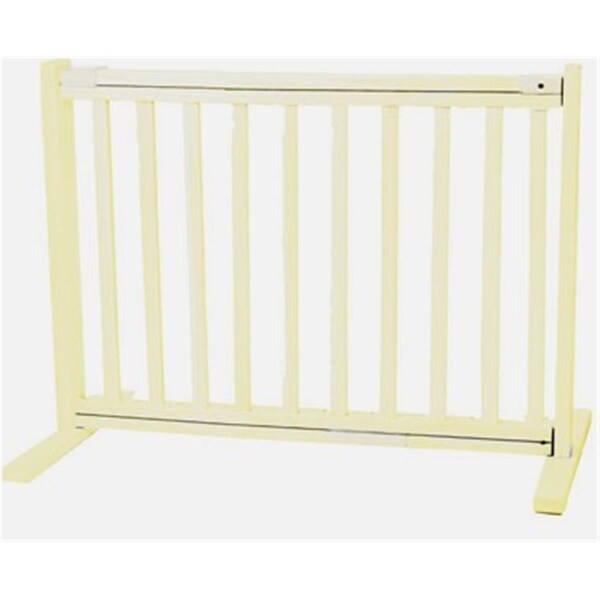 Dynasty Accents 20 Inch All Wood Small Free Standing Gate - Warm White - 42106