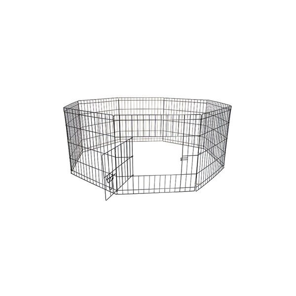 Iconic Pet Iconic Pet 92143 24h in. Octagon Eight Panel Portable Foldable Pet Dog Cat Wire Pen - 92143