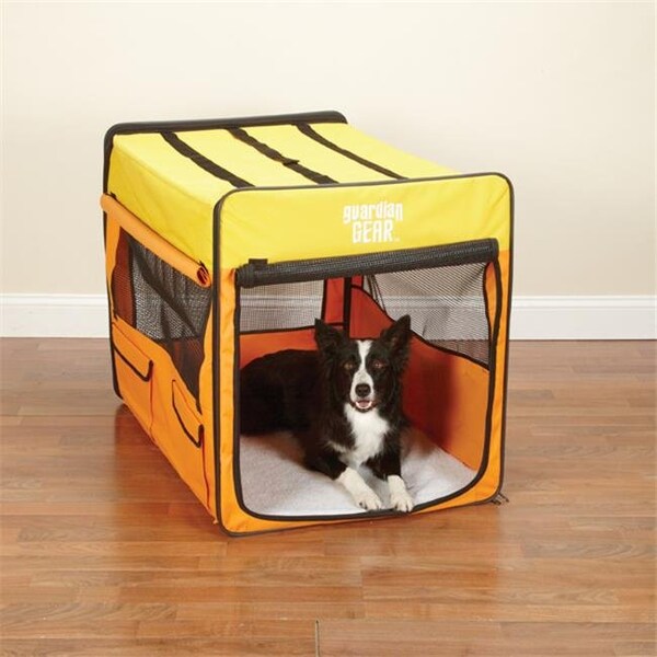 Guardian Survival Gear Guardian Gear ZA420 38 Collapsible Crate Lrg Org/Yellow S - ZA420 38