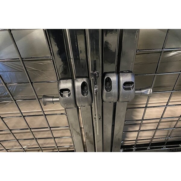 K9 Kennel Store Quick N Clean Galvanized Cage Bank 3 or 6 Units - QCCBGV3O6U