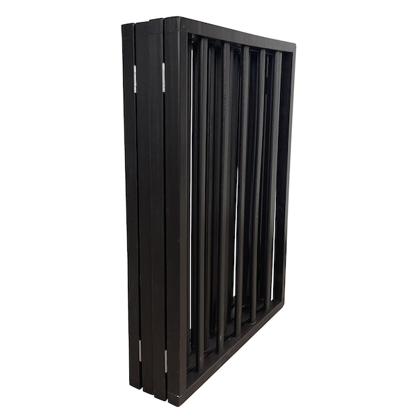 Amerihome 72 inch Freestanding 4-Panel Folding Wood Pet Gate - Brown - WFPGB4