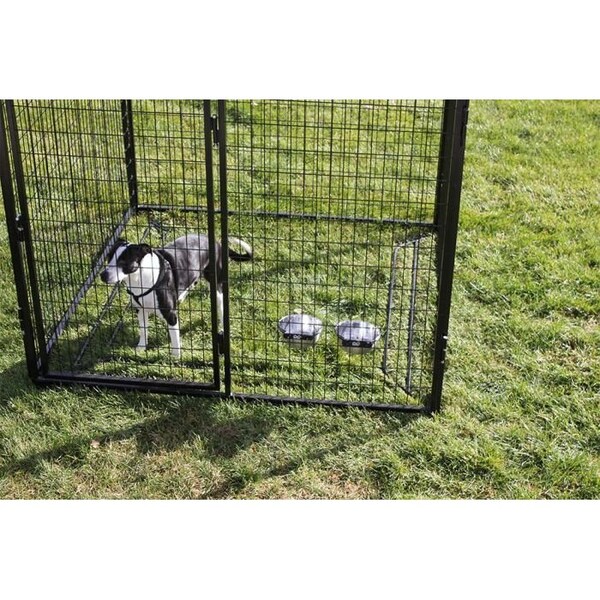 K9 Kennel Store 8ft X 8ft Complete Standard Kennel Powder Coated - CWW8X8FK