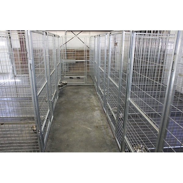 K9 Kennel Store 4ft X 8ft Multiple K9 Condo PRO Dog Kennels X2 and Cube Dog Houses - MPR4X8COX2