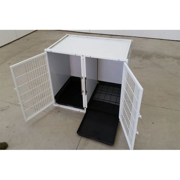 K9 Kennel Store 6 or 12 Unit Modular Powder Coated Cage Bank Kit - CBPC6OR12