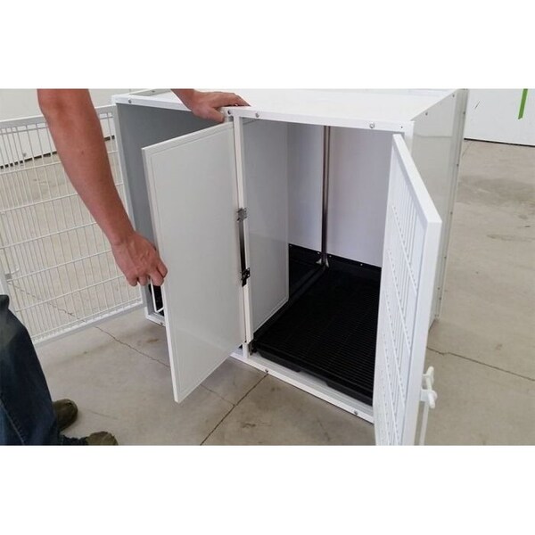 K9 Kennel Store 6 or 12 Unit Modular Powder Coated Cage Bank Kit - CBPC6OR12
