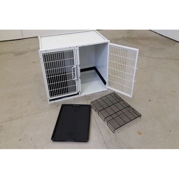 K9 Kennel Store 6 or 12 Unit Modular Powder Coated Cage Bank Kit - CBPC6OR12