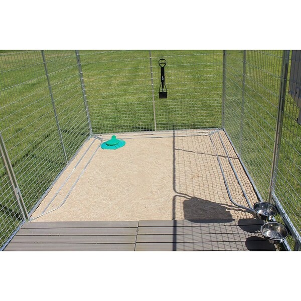 K9 Kennel Store 8ft X 24ft Ultimate Dog Kennel Pro Galvanized - UPR8X24FK