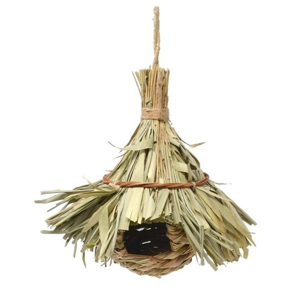 Songbird Essentials Thatched Roof Roosting Pocket For Birds - SE933