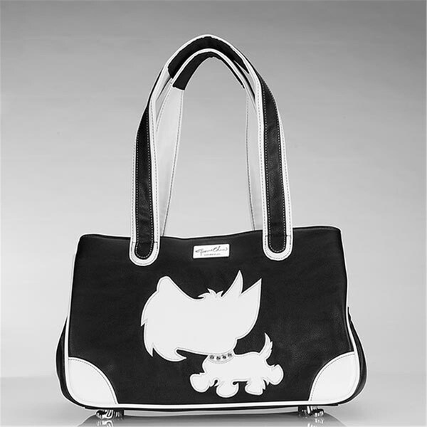 Fancy Feline Snotty Scottie Faux Leather- Black - FA2997030