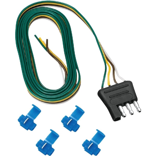 Reese Towpower 4-Flat 48 In. Vehicle Side Connector with Wire Taps - 118033