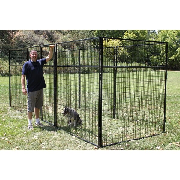 K9 Kennel Store 6ft X 12ft Basic 7ft Tall Wire Kennel Powder Coated - B7T6X12FK