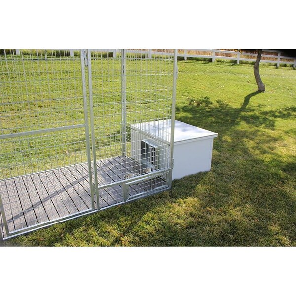 K9 Kennel Store 4ft X 12ft Complete K9 Condo PRO Dog Kennel and Cube Dog Houses - CCO4X12PR