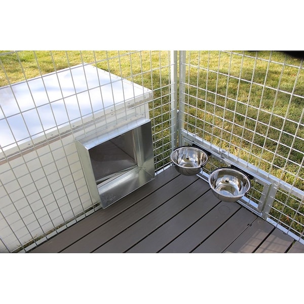 K9 Kennel Store 4ft X 8ft Complete K9 Condo PRO Dog Kennel and Cube Dog House - CCO4X8PR