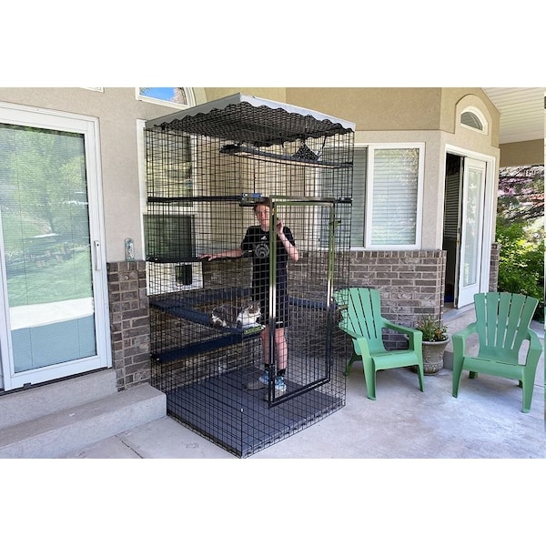 K9 Kennel Store 48in X 48in X 96in Outdoor Catio Enclosure - 48X48X96-OCE