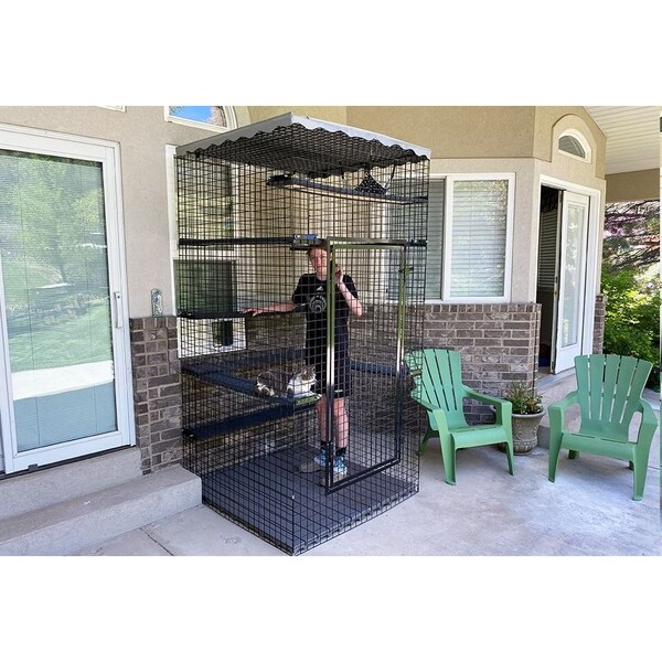 K9 Kennel Store 48in X 48in X 96in Outdoor Catio Enclosure - 48X48X96-OCE