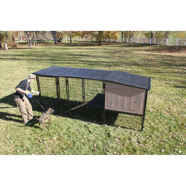 K9 Kennel Store 4ft X 4ft Kennel Castle Large Outdoor Dog House - KENCASDH