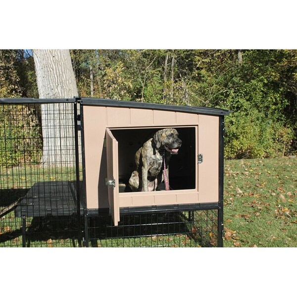 K9 Kennel Store 4ft X 4ft Kennel Castle Large Outdoor Dog House - KENCASDH