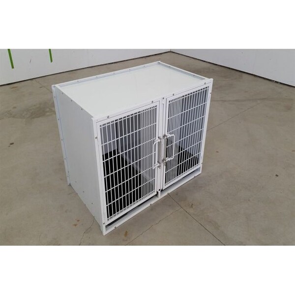 K9 Kennel Store 11 or 13 Unit Modular Powder Coated Cage Bank Kit - CBPC11OR13BK