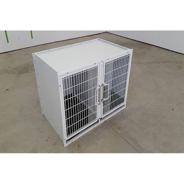 K9 Kennel Store 11 or 13 Unit Modular Powder Coated Cage Bank Kit - CBPC11OR13BK