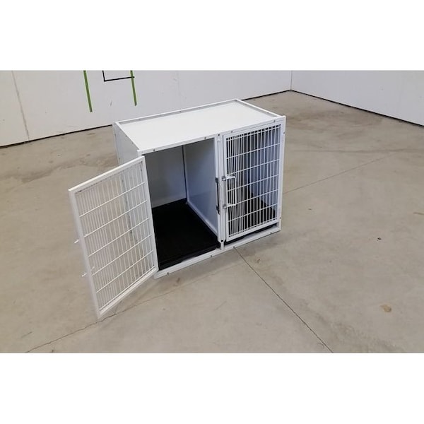 K9 Kennel Store 11 or 13 Unit Modular Powder Coated Cage Bank Kit - CBPC11OR13BK