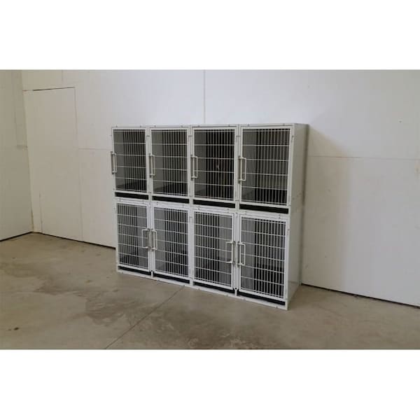 K9 Kennel Store 11 or 13 Unit Modular Powder Coated Cage Bank Kit - CBPC11OR13BK