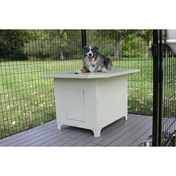 K9 Kennel Store Large Heavy Duty Powdercoated Metal Large Breed Dog House Den - DENLG-PC
