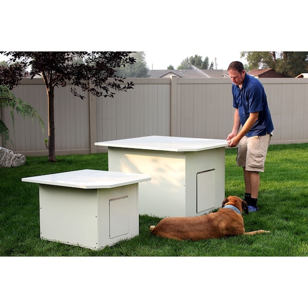 K9 Kennel Store Large Heavy Duty Powdercoated Metal Large Breed Dog House Den - DENLG-PC