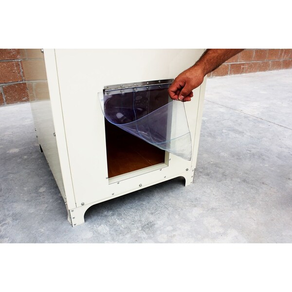 K9 Kennel Store Large Heavy Duty Powdercoated Metal Large Breed Dog House Den - DENLG-PC
