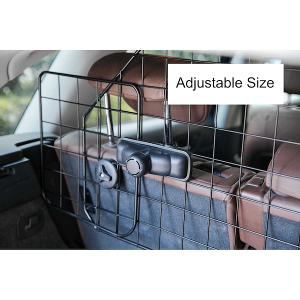 Pawsmark Adjustable Large Pet Barrier Gate For Vehicles, Heavy Duty Universal Fit - QI003586