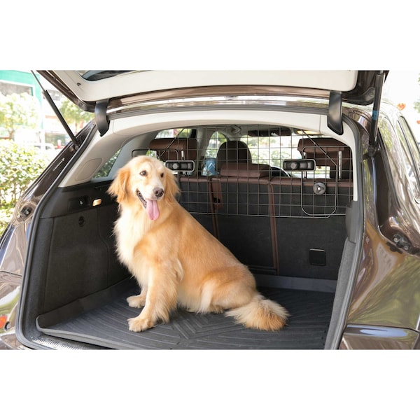 Pawsmark Adjustable Large Pet Barrier Gate For Vehicles, Heavy Duty Universal Fit - QI003586