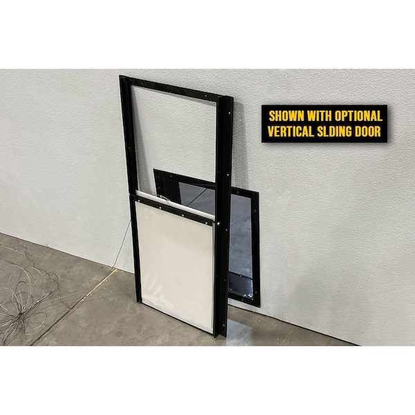 K9 Kennel Store Telescoping Wall Entry Pet Door Metal Insert Door Not Included - WMDES-14-19