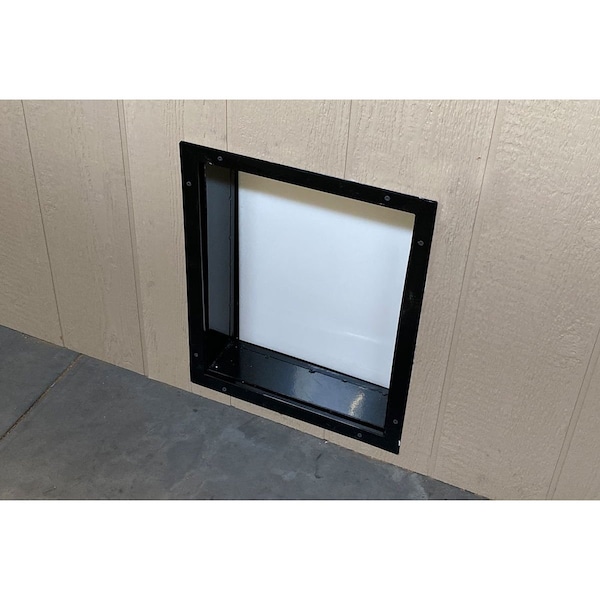 K9 Kennel Store Telescoping Wall Entry Pet Door Metal Insert Door Not Included - WMDES-14-19