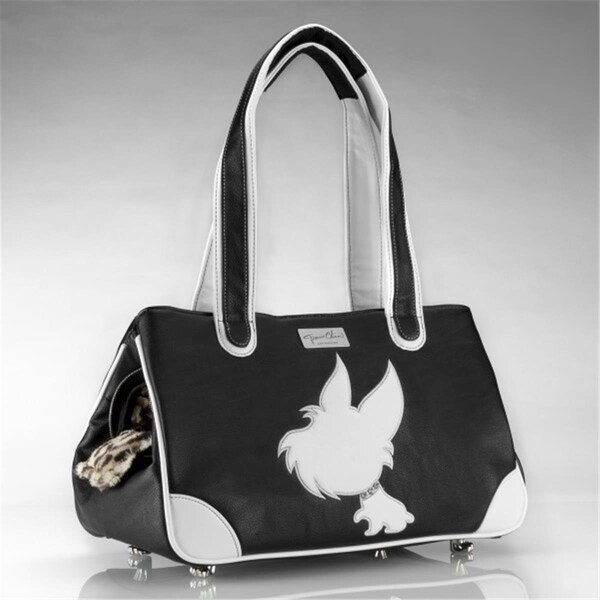 Fancy Feline I Love New Yorkie Faux Leather, Black - FA2593254