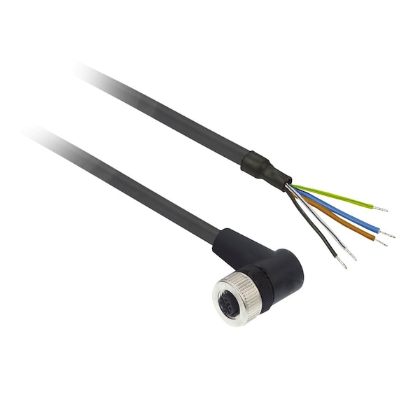 Telemecanique Sensors Female-M12-5-pin-elbowed prewired - XZCP1264L5