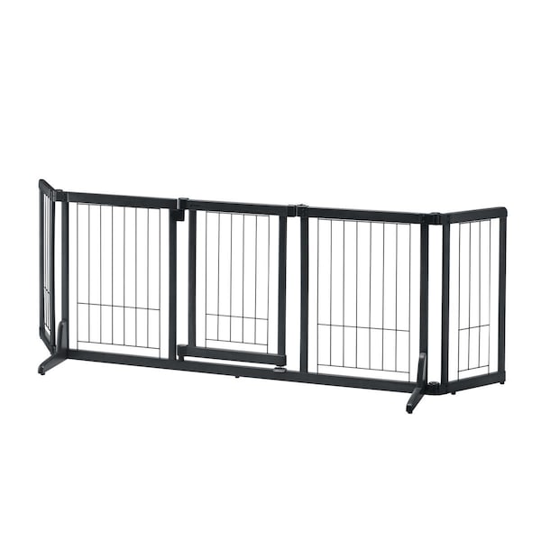 Petpalace Wide Premium Plus Pet Gate Mini in Black - PE3179497