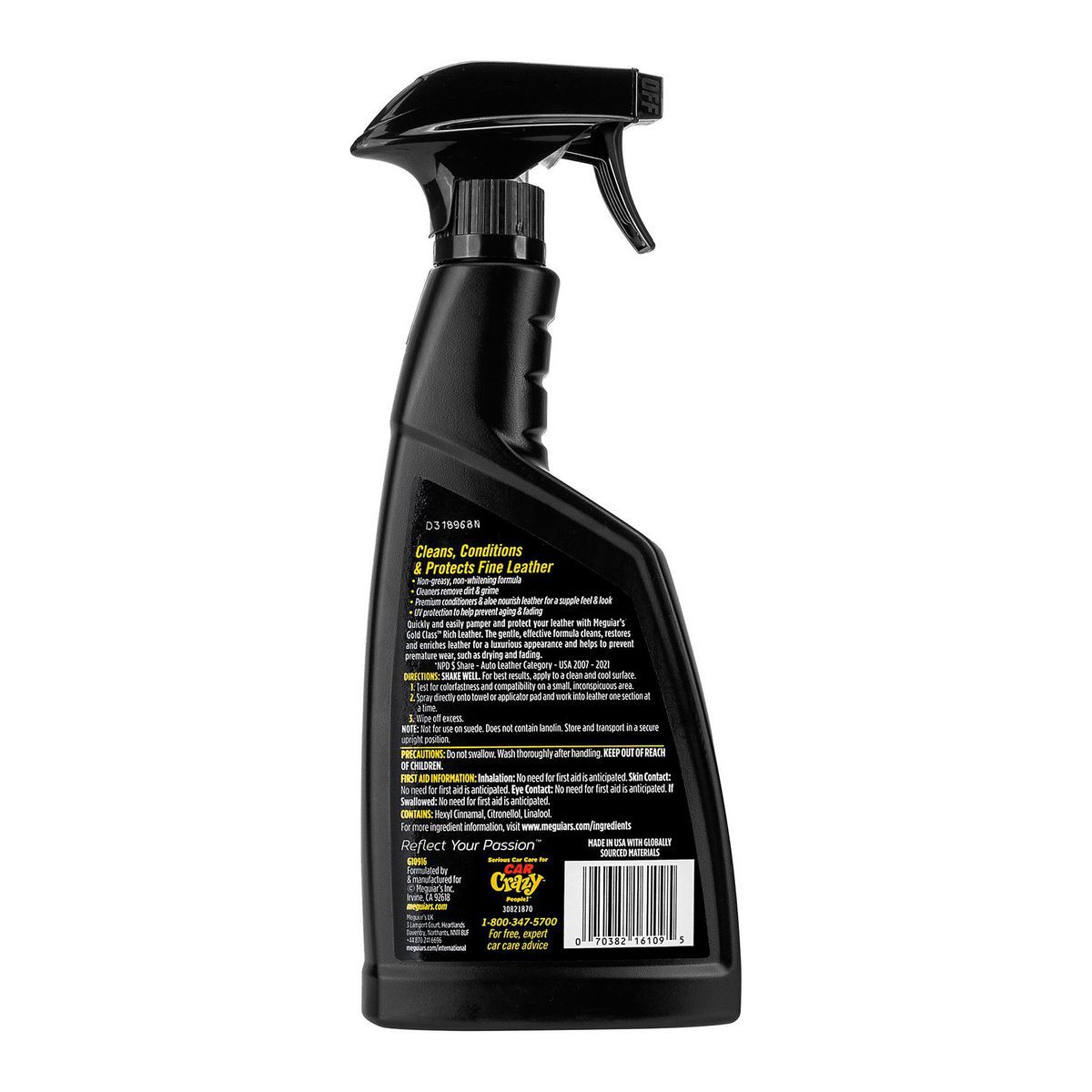 Meguiar's 15.2 oz. Spray 3 en 1 de Cuero de Clase Oro Rico - 59332